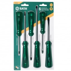 Jogo de chaves de fenda e phillips com 6 pe�as - ST08044L