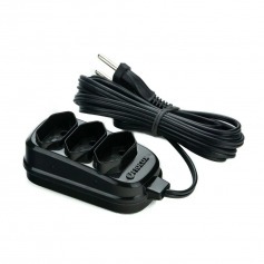 Extens�o el�trica 10 metros 3 tomadas 2 x 0,75 mm 10A bipolar