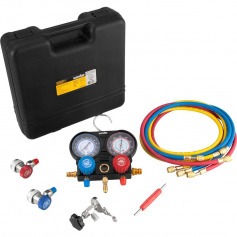 Manifold para ar-condicionado automotivo em alum�nio