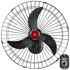 Ventilador de parede 70 cm oscilante bivolt preto - V70P