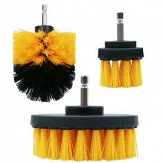 Jogo de escovas rotativas para furadeira e parafusadeira com 3 pe�as - BOM-7324