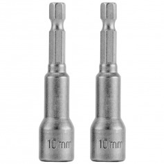 Jogo de soquete magnético 10 x 65 mm encaixe de 1/4 Jogo de soquete magnético 10 x 65 mm encaixe de 1/4