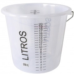 Balde pl�stico 20L graduado - 6681
