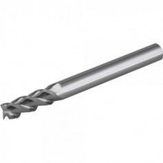 Fresa topo 5,0 mm em metal duro com 3 cortes