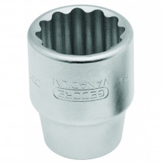 Soquete estriado 24 mm encaixe de 3/4 Soquete estriado 24 mm encaixe de 3/4