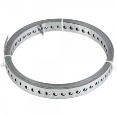 Fita de a�o carbono perfurada 19mm x 0,4mm x 10m