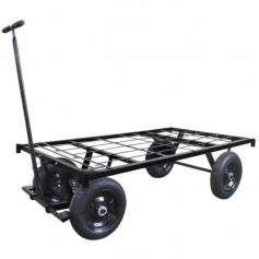Carro plataforma com tampo em grade de a�o capacidade de 600 kg - MP-600G