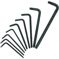 Jogo de chave hexalobular longa T-7 a T-40 com 9 pe�as - 43 TXL