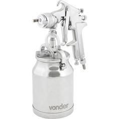 Pistola de pintura baixa produ��o caneca em alum�nio com bico de 1,8 mm - PSV 100