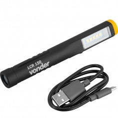 Lanterna caneta em pl�stico e borracha a bateria - LCR 150