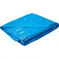 Lona de polietileno 6 x 4 m 100 micra azul