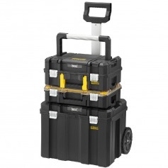 Caixa plástica para ferramentas torre 3 módulos com rodas Fatmax - Pro-Stack Caixa plástica para ferramentas torre 3 módulos com rodas Fatmax - Pro-Stack