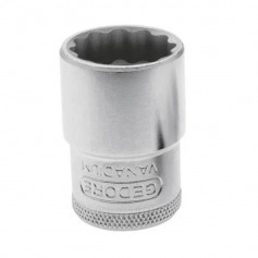 Soquete estriado 12 mm encaixe 1/2 Soquete estriado 12 mm encaixe 1/2