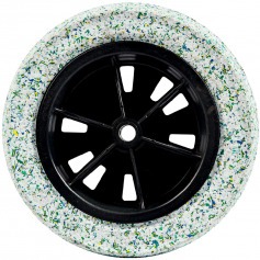 Roda completa com pneu maci�o 8 x 3/4