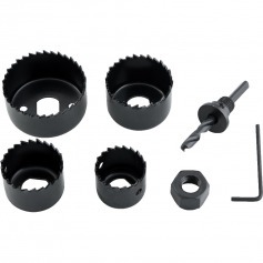 Jogo de serras copo a�o carbono com 6 pe�as