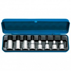 Jogo de soquete com ponta allen 4 a 17 mm a�o cromo van�dio com 8 pe�as -  IN 19