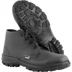 Botina monodensidade em couro sint�tico com carda�o - BCN410