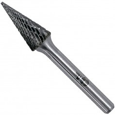 Lima rotativa endurecida c�nica reta 12 x 25 mm haste 6 mm - 23.238