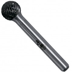 Lima rotativa endurecida esf�rica 16 x 14 mm haste 6 mm - 23.237