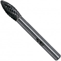 Lima rotativa endurecida em chama 8 x 20 mm haste 6 mm - 23.214