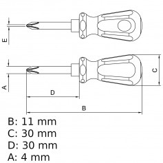 Chave phillips toco 3/16 x 1.1/2