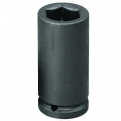 Soquete sextavado longo de impacto 17 mm com encaixe de 1/2