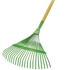 Vassoura ancinho metálica 22 dentes fixa com cabo - FJ-1101 Vassoura ancinho metálica 22 dentes fixa com cabo - FJ-1101