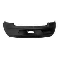 Para-choque Golf 2007 a 2014 traseiro preto liso parcial sem sensor - 6135