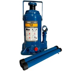 Macaco hidr�ulico tipo garrafa 12 toneladas azul - RMGI012