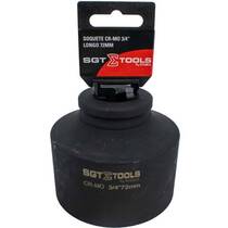 Soquete sextavado de impacto longo 72 mm encaixe 3/4