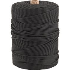Corda multifilamento 3,0 mm cor preta rolo com 277 metros