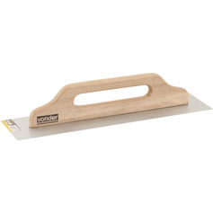 Desempenadeira de a�o lisa 120 x 480 mm cabo de madeira - 3328012480