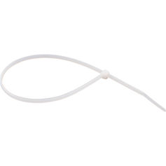 Abra�adeira de nylon branca 4,8 mm x 20 cm com 100 pe�as