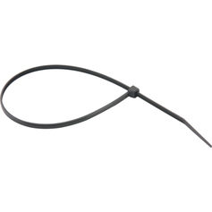 Abra�adeira de nylon  preta 4,8 mm x 20 cm com 100 pe�as