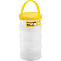 Estojo multiuso composto de 4 partes rosqueáveis - VD 4003 Estojo multiuso composto de 4 partes rosqueáveis - VD 4003