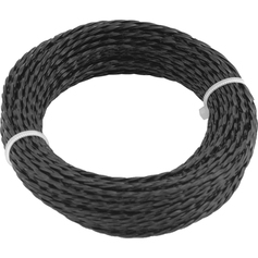 Fio de nylon 1,8 mm x 15 m modelo silencioso para aparador de grama