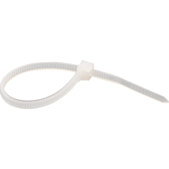 Abra�adeira de nylon branca 4,8 mm x 20 cm embalagem com 20 pe�as