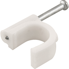 Grampo para de fios redondo em pl�stico 8 mm