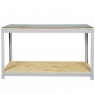 Bancada desmont�vel 1500 x 600 mm com 1 prateleira e tampo em madeira osb - BM-J