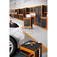Arm�rio para ferramentas 1 porta e gavetas pl�sticas laranja - 44955011
