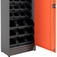 Arm�rio organizador gaveteiro com 47 gavetas pretas mistas