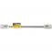 Chave de roda tipo T sem cabo 22 x 24 mm a�o cromo van�dio