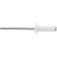 Rebite de repuxo 4,0 mm x 16 mm branco com 50 pe�as