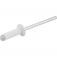 Rebite de repuxo 4,0 mm x 16 mm branco com 50 pe�as