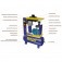 Compressor de ar de parafuso 4 hp 70 litros 10 bar trif�sico 220V - Rotor Plus 4