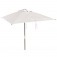 Ombrelone quadrado 210 cm sem abas - BRANCO