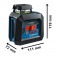N�vel a laser com 2 linhas verdes 360� alcance 10 metros - GLL 2-20 G