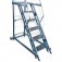 Escada plataforma de alum�nio 1.50 m c/ 5 degraus + patamar