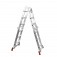Escada multifuncional de alum�nio 4 x 3 com 12 degraus 13 em 1 - ESC0292