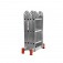 Escada multifuncional de alum�nio 4 x 3 com 12 degraus 13 em 1 - ESC0292